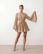 Lottie | Pleated Ruffle Mini Dress