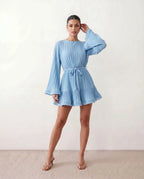 Lottie | Pleated Ruffle Mini Dress