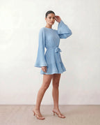 Lottie | Pleated Ruffle Mini Dress