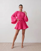Lottie | Pleated Ruffle Mini Dress