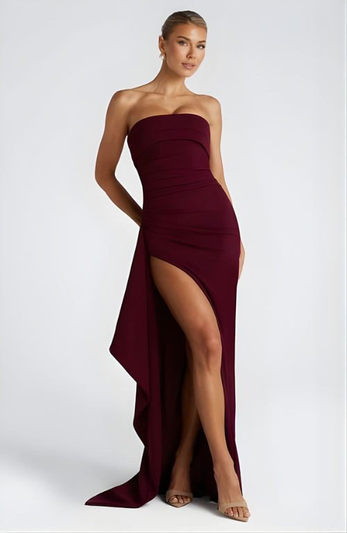 Kirrily | Strapless Twisted Maxi Dress