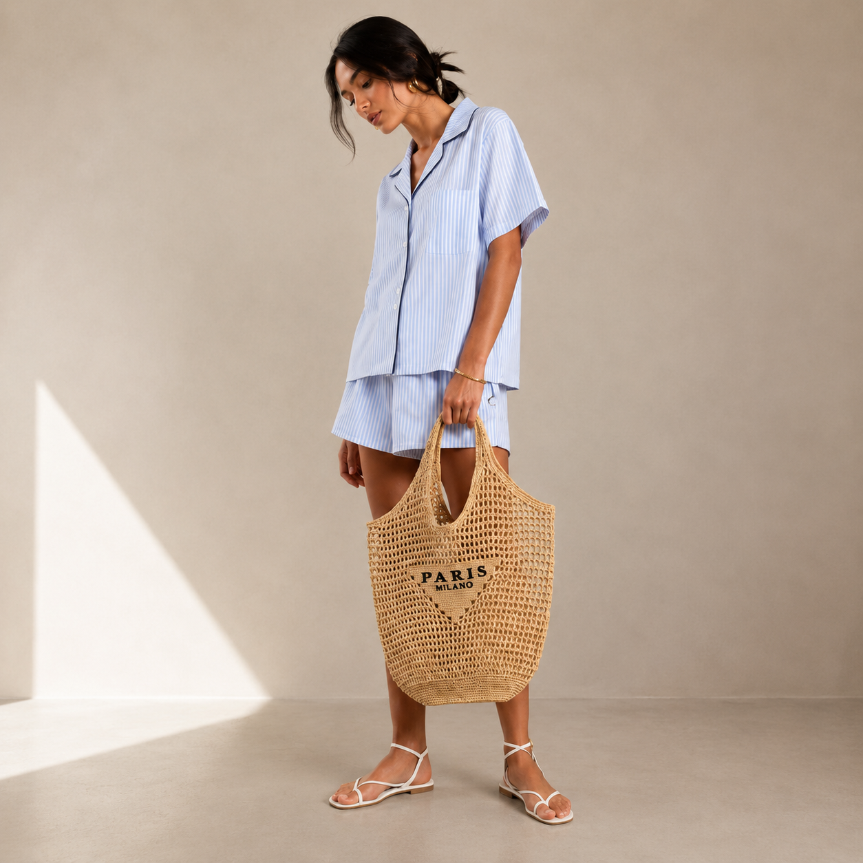 Milano Woven Shoulder Bag
