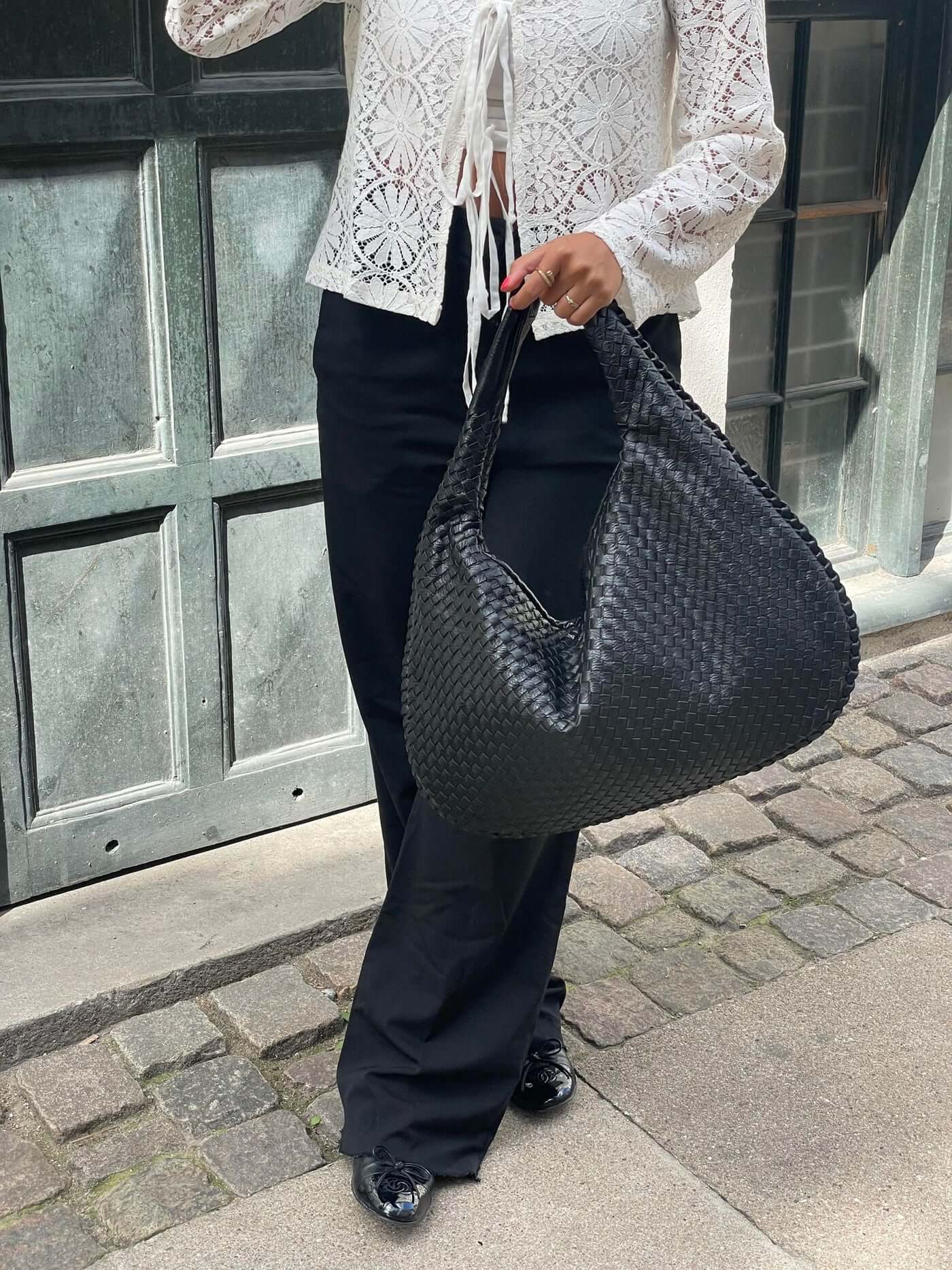 Giselle XL Woven Bag