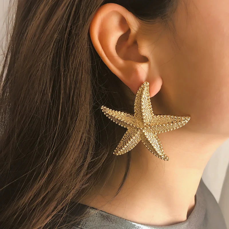 Ivory Starfish Earrings