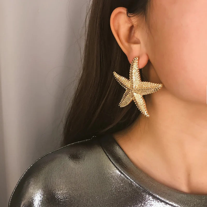 Ivory Starfish Earrings