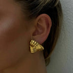 Madison Triangle Gold Earrings