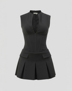 Kaia | Mini Dress with Pleated Skirt