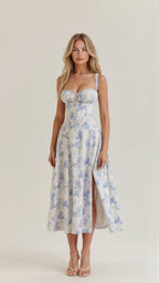 Kiana | Fitted Midi Dress with Defined Waist