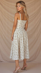 Kiana | Fitted Midi Dress with Defined Waist