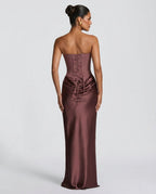 Ivy | Lace-Up Corset Maxi Dress