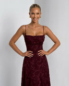Isolde | Corset Lace-Up Back Maxi Dress
