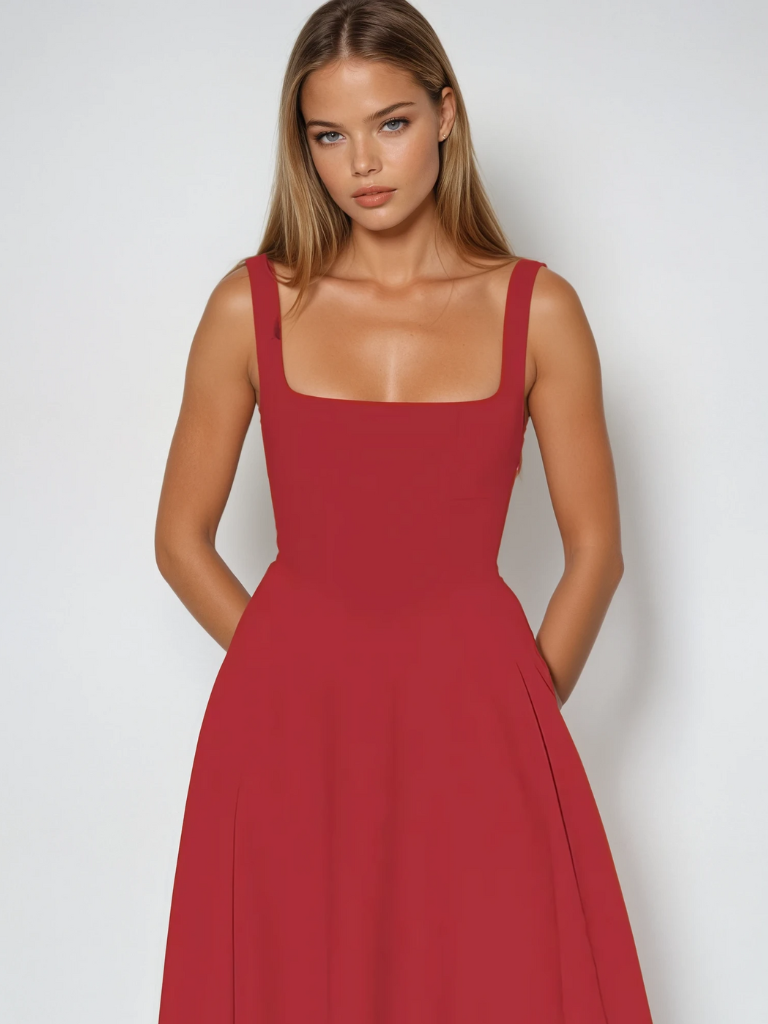Scarlett Grace | Elegant Midi Dress