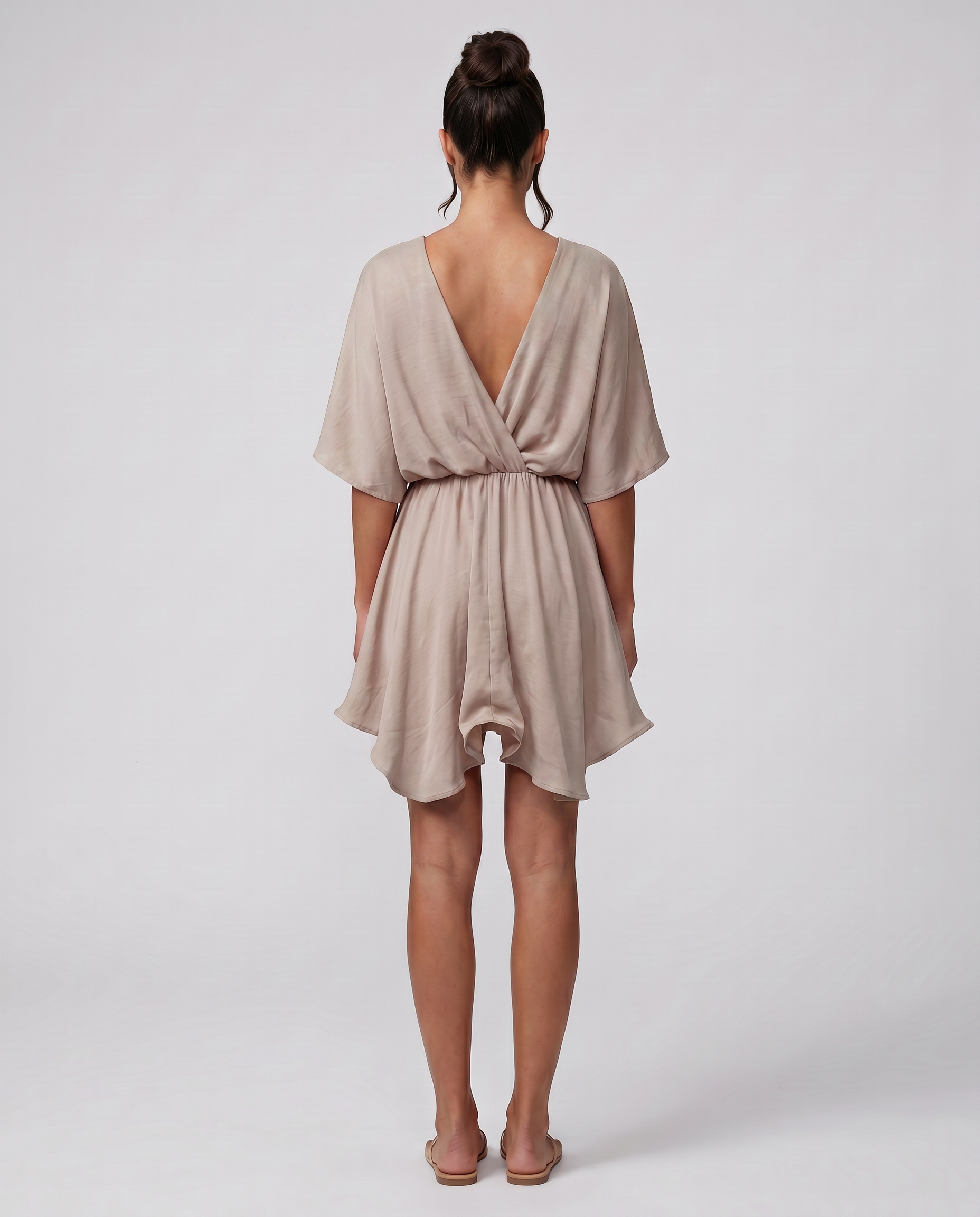 Blair | Mini Dress with Flutter Sleeves and Ruffle Hem