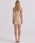 Patrice | Mini Bandage Dress with Square Neck