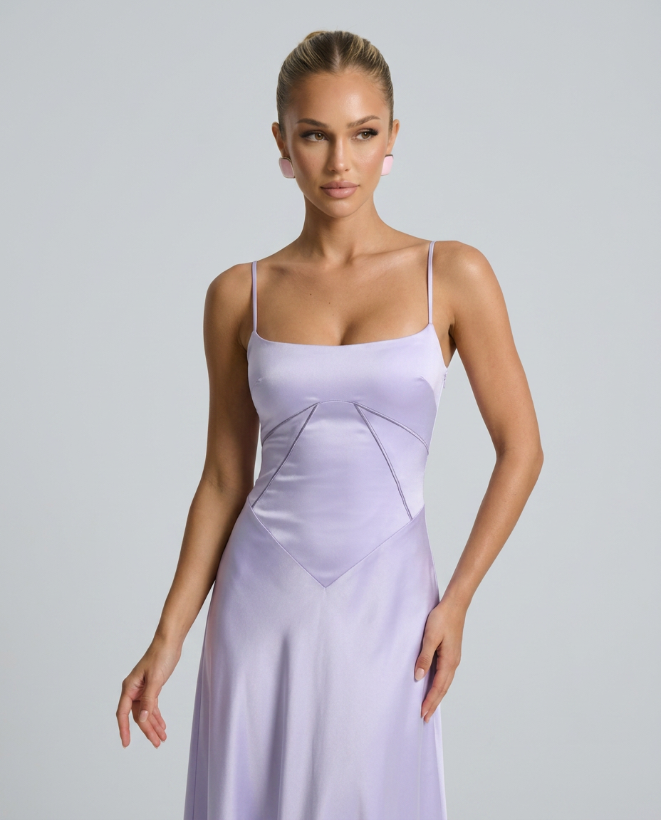 Phoebe | Maxi Dress with Lace-Up Back