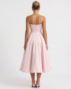 Jianna | Midi Dress with Tulle Skirt and Underwired Bodice