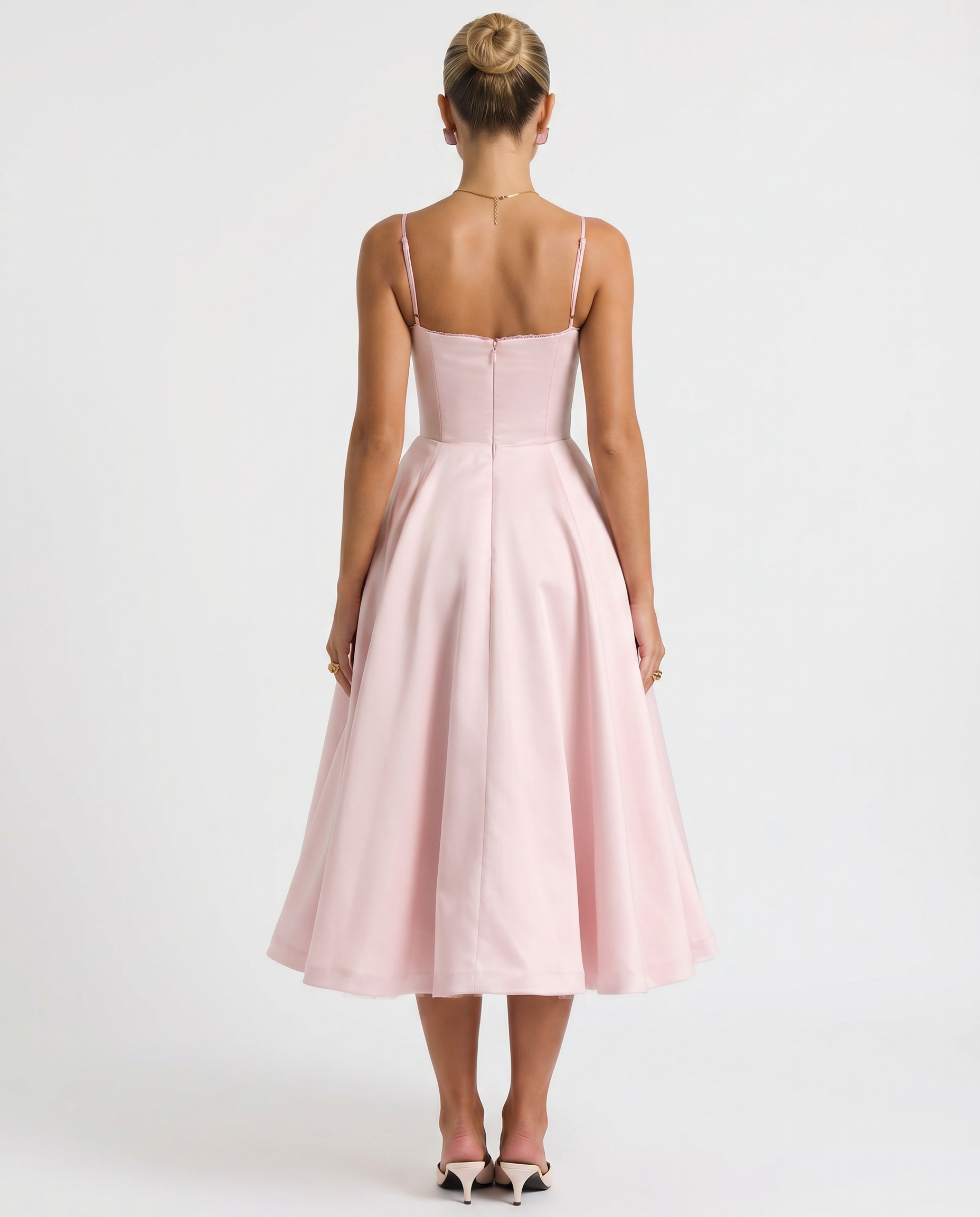 Jianna | Midi Dress with Tulle Skirt and Underwired Bodice