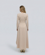 Charlotte | Wrap Midi Dress with Long Sleeves