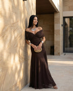 Eloria | Maxi Dress with Draped V-Neck