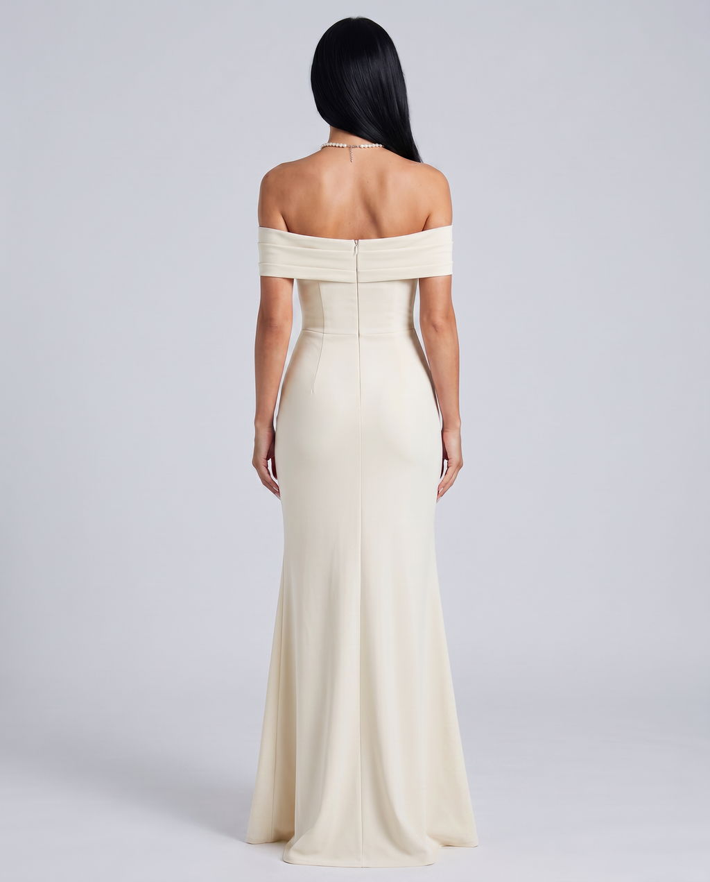 Miriam | Maxi Dress with Off Shoulder and High Slit