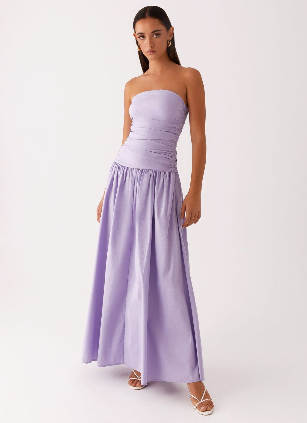 Norma | Cowl Neck Slinky Bias Cut Maxi Dress