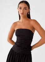 Norma | Cowl Neck Slinky Bias Cut Maxi Dress
