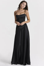 Cara | Lace-Up Back Maxi Dress