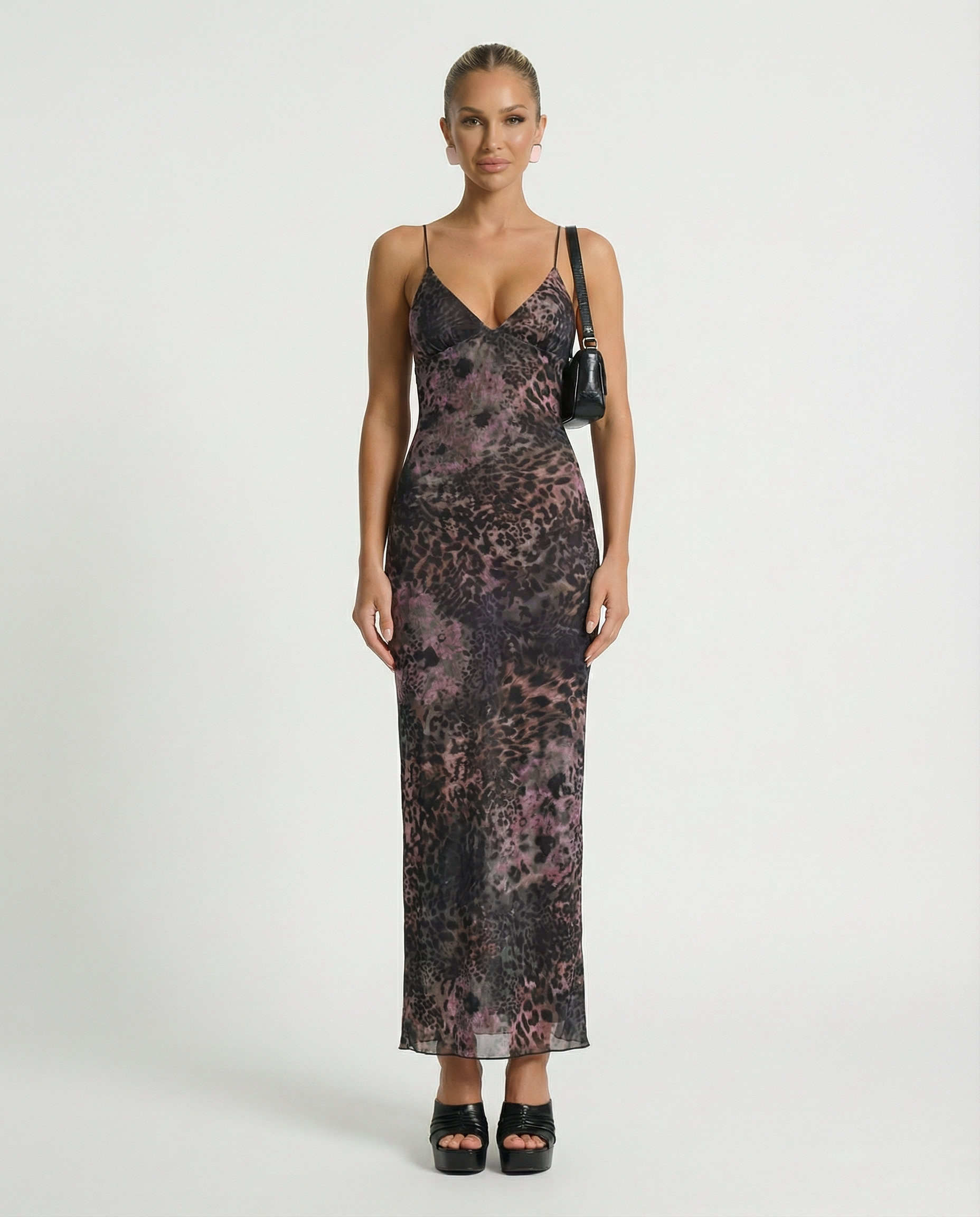 Terri | Backless Midi Dress with Butterfly Detail