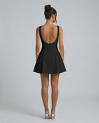 Gloria | Mini Dress with Open Back