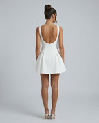 Gloria | Mini Dress with Open Back