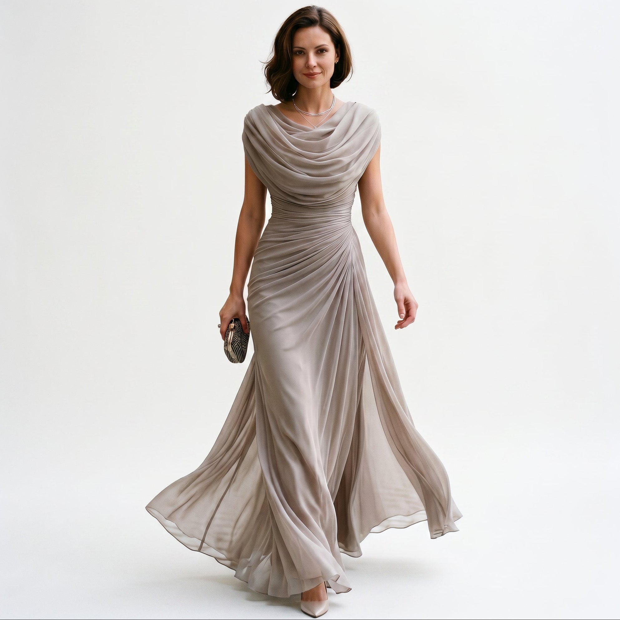 Tamara | Elegant Polyester Maxi Dress