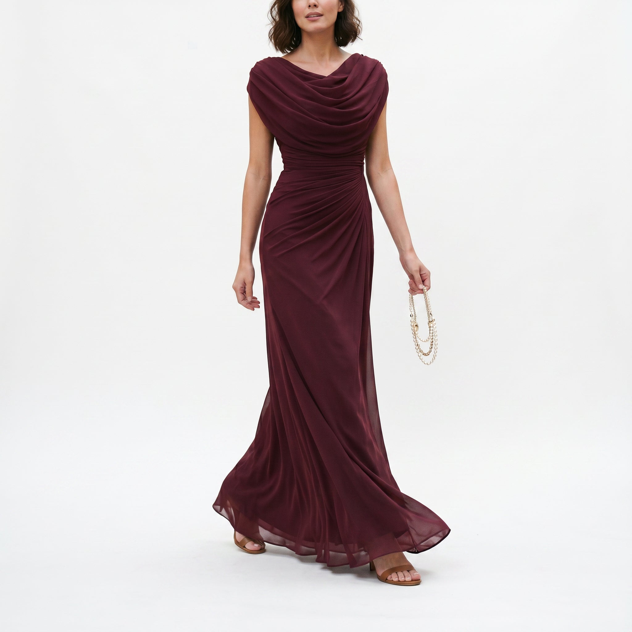 Tamara | Elegant Polyester Maxi Dress
