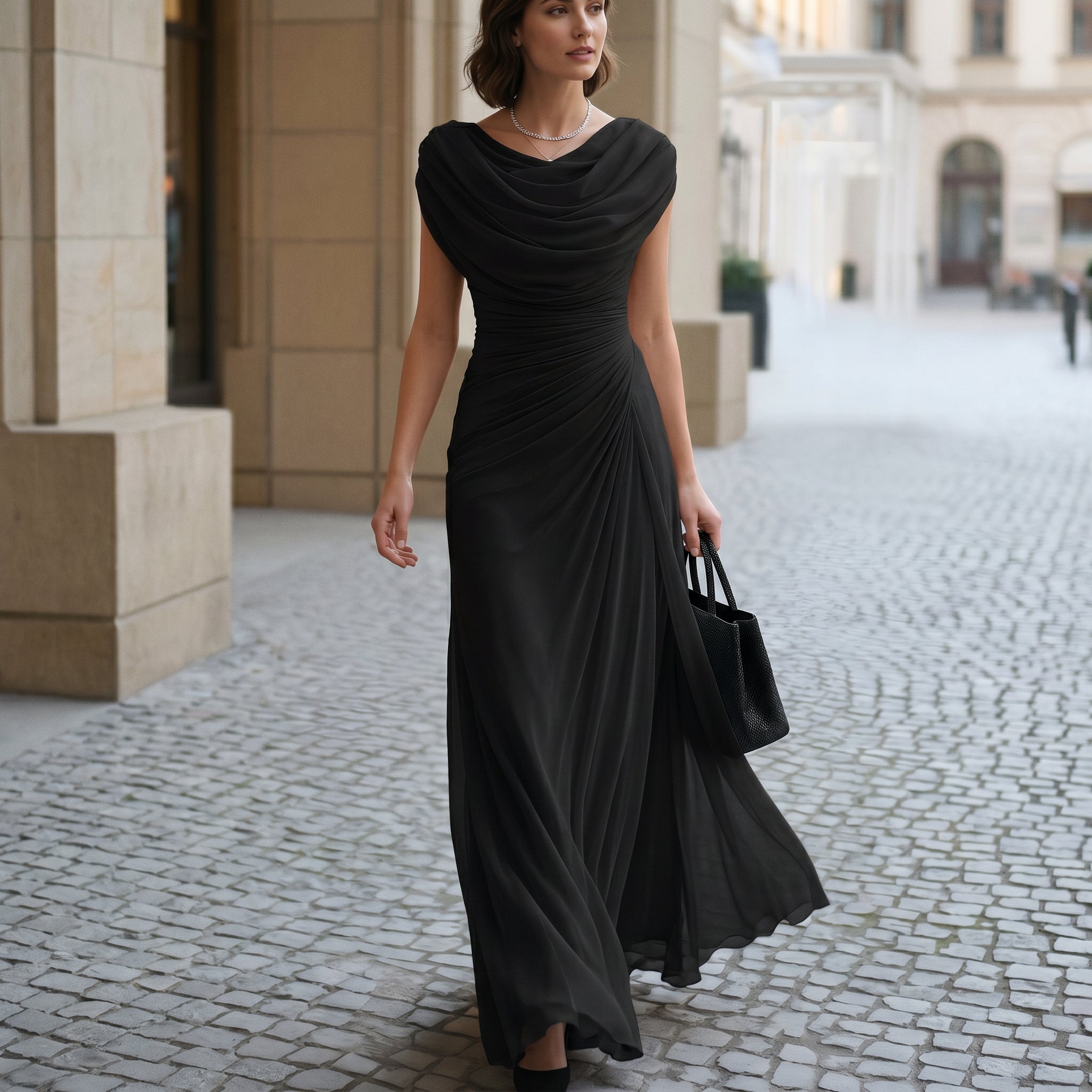 Tamara | Elegant Polyester Maxi Dress
