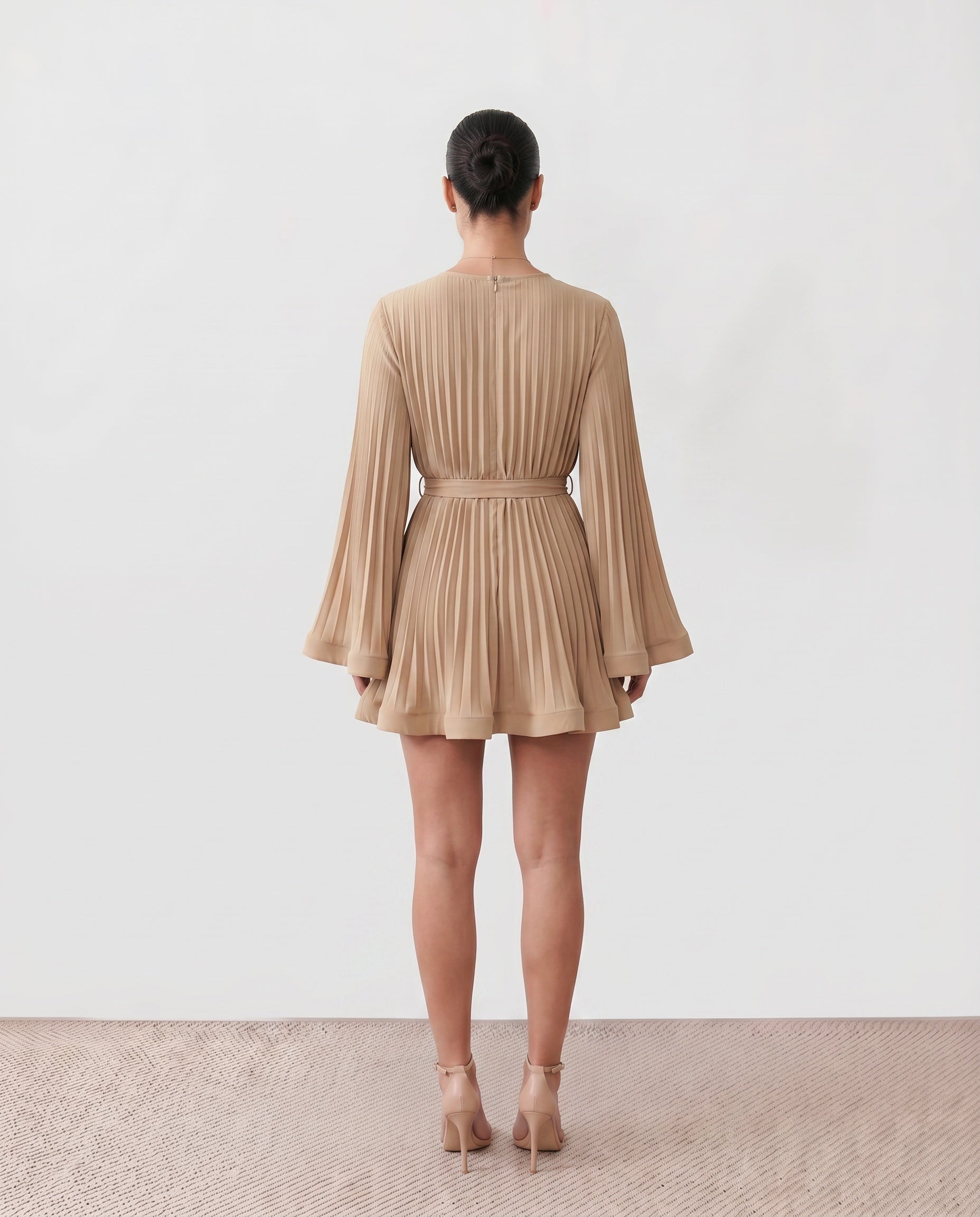 Lottie | Pleated Ruffle Mini Dress