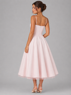 Cora | Sweetheart Corset Full-Skirt Midi Dress