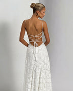 Isolde | Corset Lace-Up Back Maxi Dress