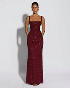 Calanthe | Sleeveless Sequin Maxi Dress