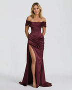 Riona | Lace-Up Corset Ballgown Maxi Dress