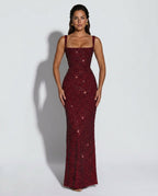 Calanthe | Sleeveless Sequin Maxi Dress