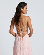 Isolde | Corset Lace-Up Back Maxi Dress