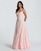 Isolde | Corset Lace-Up Back Maxi Dress