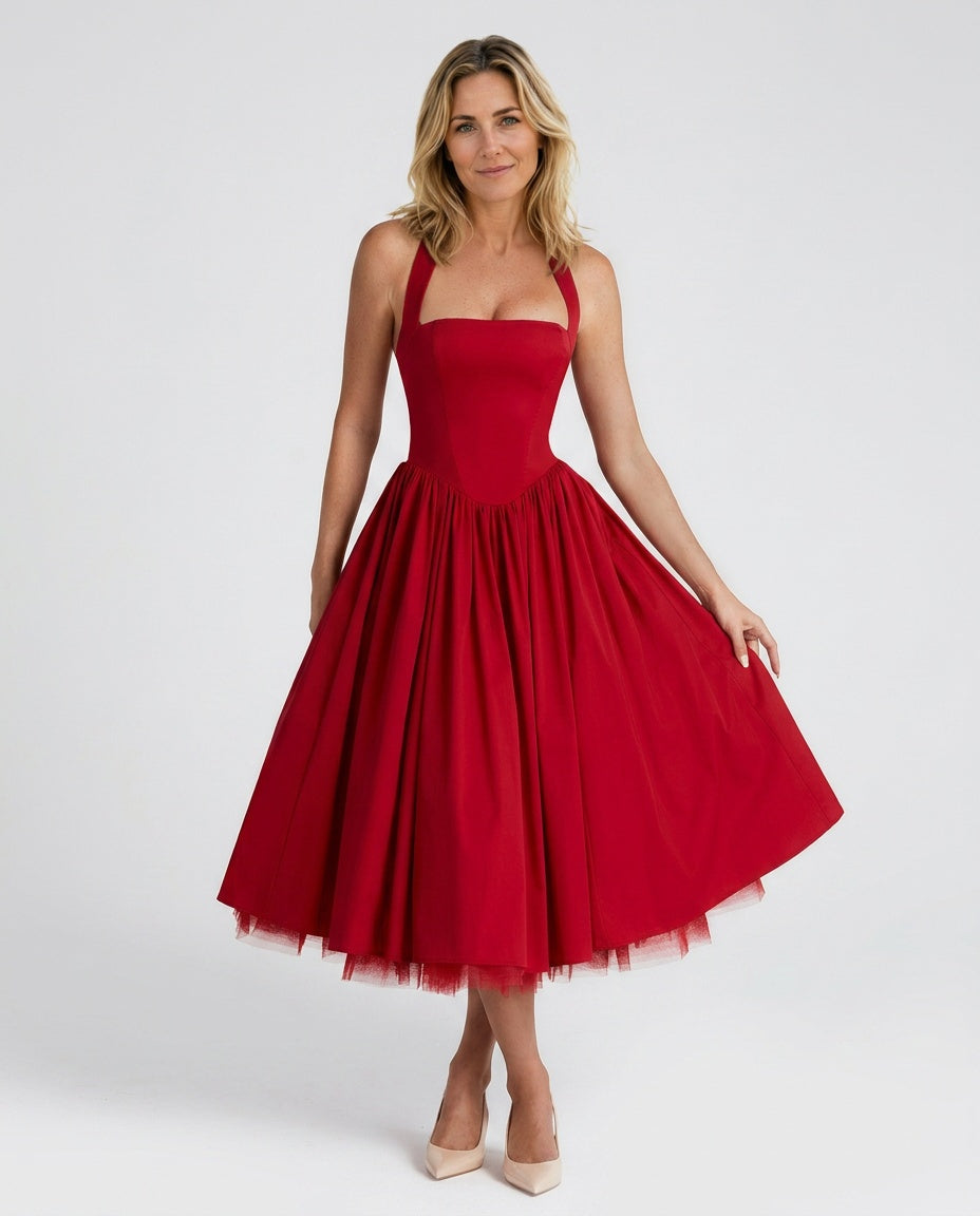 Cressida | Bodycon Side Slit Midi Dress